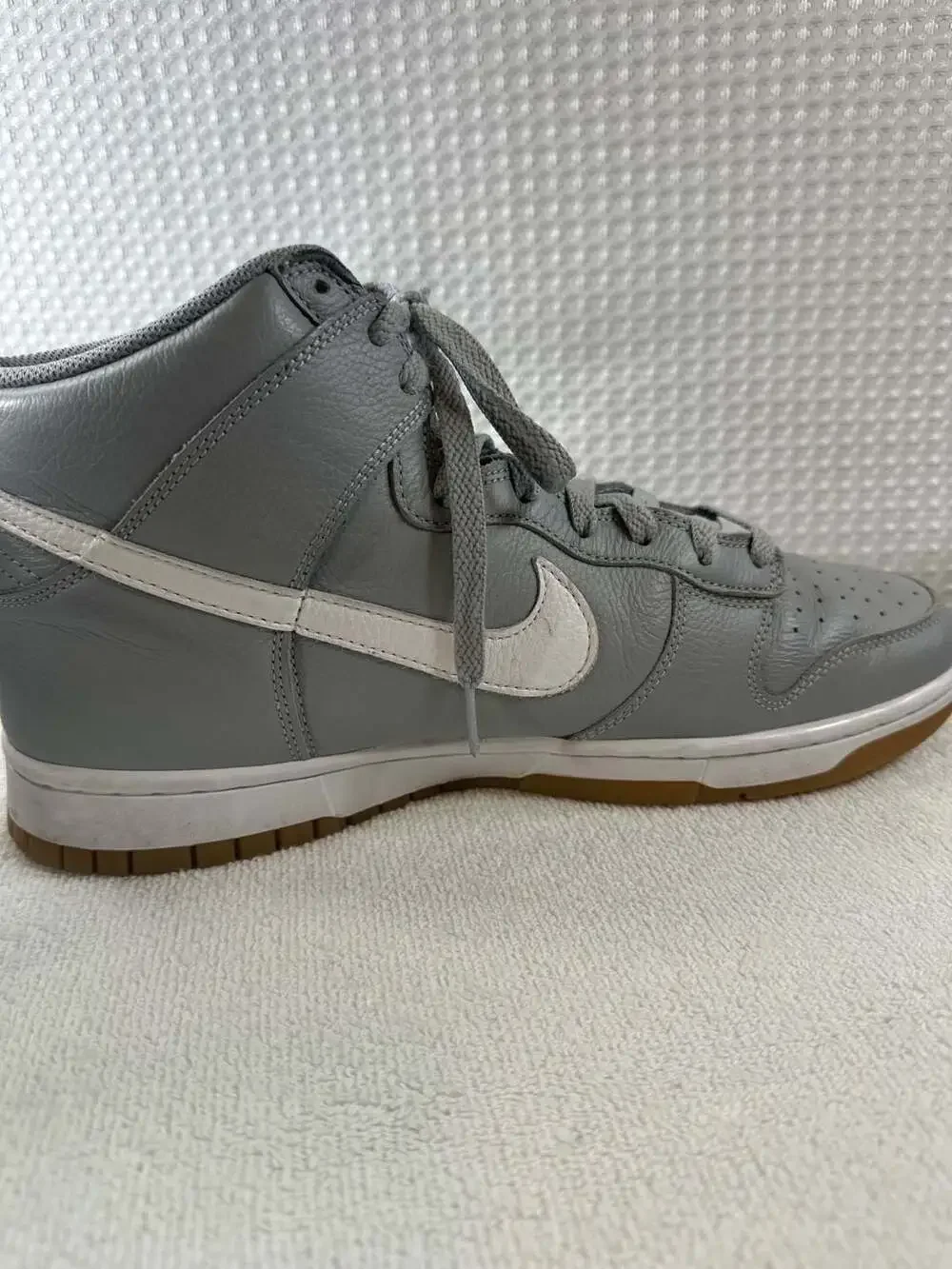 Nike Dunk High Premium Grey Gum Wolf Grey White Size 11.5